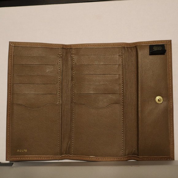 Rolfs Exterior Leather Interior Urethane Wallet USA Made Good For Bills & Cards - Picture 3 of 14